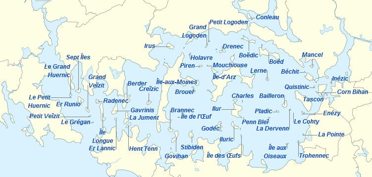 Les iles du Golfe du Morbihan